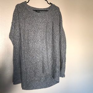 grey crew neck calvin klein sweater size medium